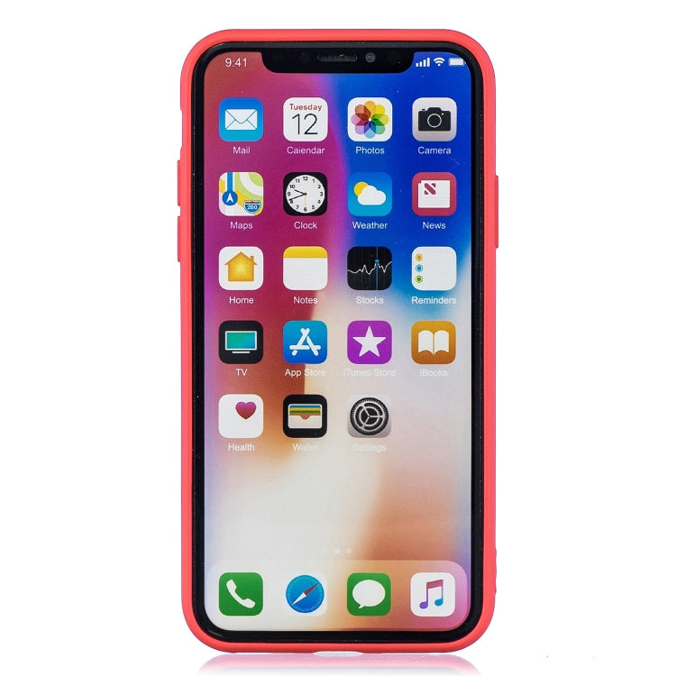 For iPhone XS Max Shockproof Protector Cover Full Coverage Silicone Case, Color:Dinosaur
