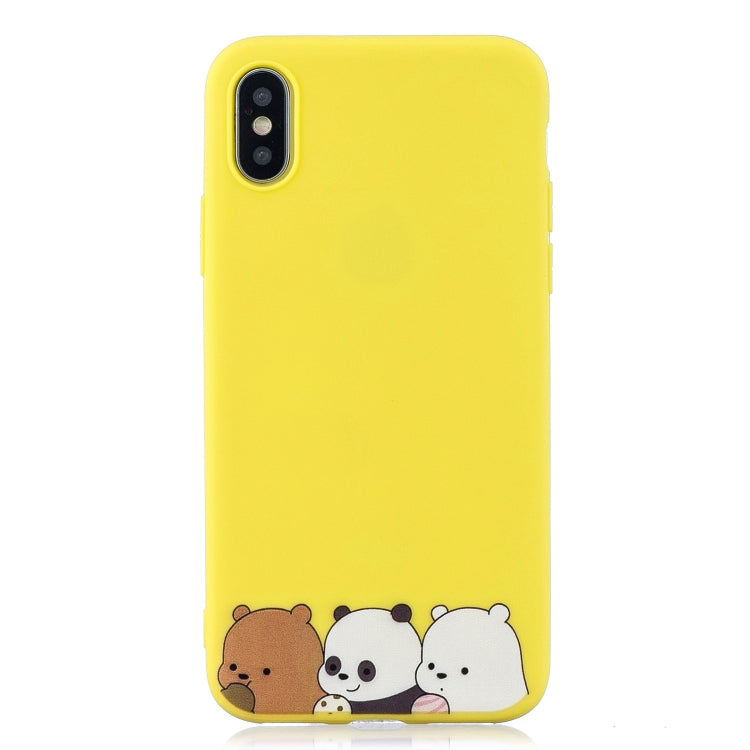 For iPhone XS Max Shockproof Protector Cover Full Coverage Silicone Case, Color:The Bears