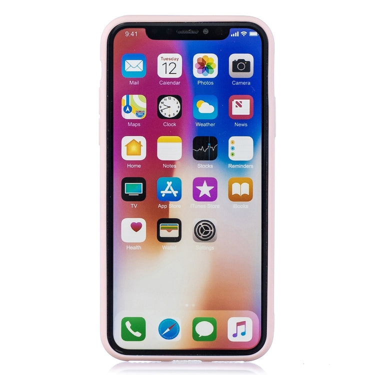 For iPhone XS Max Shockproof Protector Cover Full Coverage Silicone Case, Color:Flower Bear