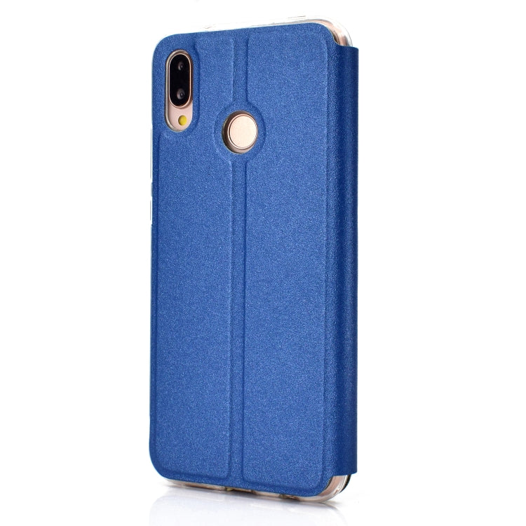 Frosted Texture Horizontal Flip Leather Case for Huawei P30 Lite, with Call Display ID & Holder