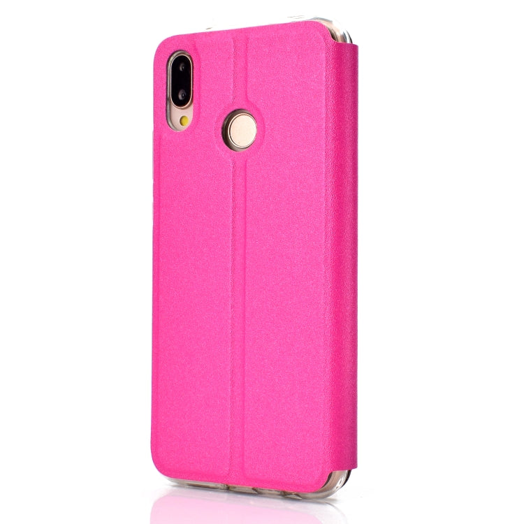 Frosted Texture Horizontal Flip Leather Case for Huawei P30 Lite, with Call Display ID & Holder