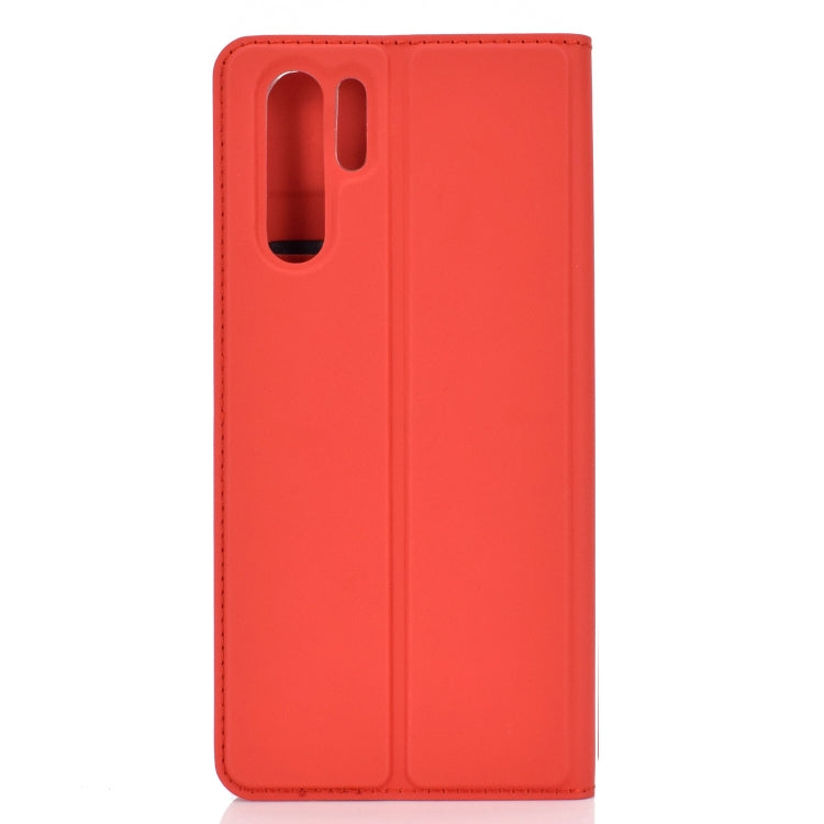 Ultra-thin Pressed Magnetic TPU+PU Leather Case for Huawei P30 Pro with Card Slot & Holder
