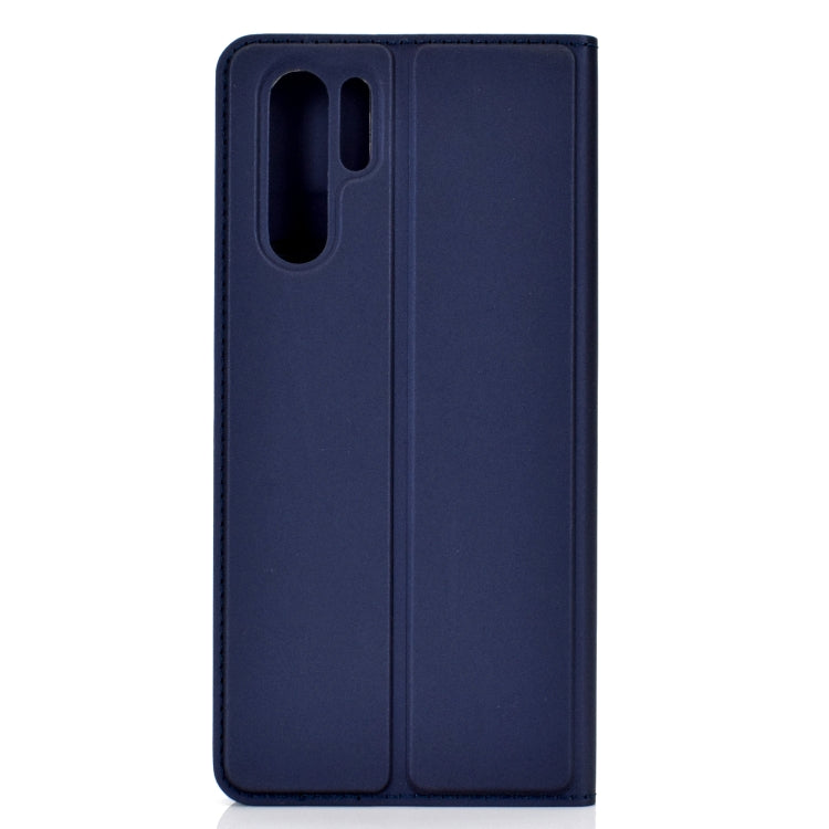 Ultra-thin Pressed Magnetic TPU+PU Leather Case for Huawei P30 Pro with Card Slot & Holder