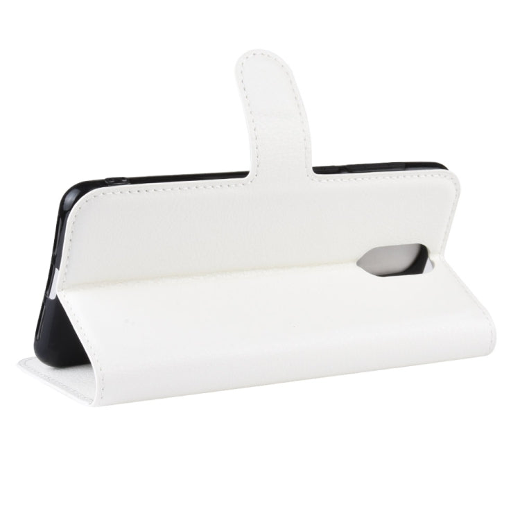 Litchi Texture Horizontal Flip Leather Case for Alcatel 3L, with Wallet & Holder & Card Slots