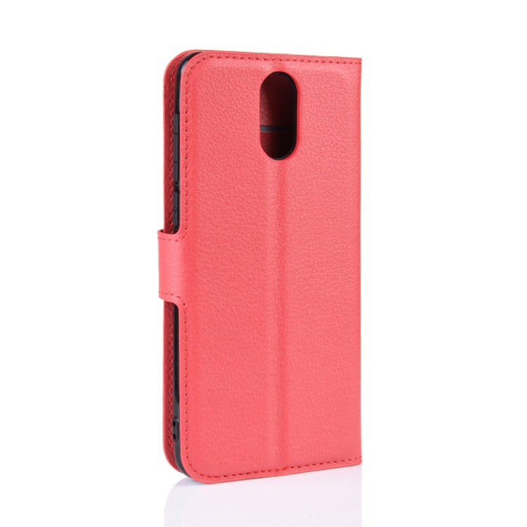 Litchi Texture Horizontal Flip Leather Case for Alcatel 3L, with Wallet & Holder & Card Slots