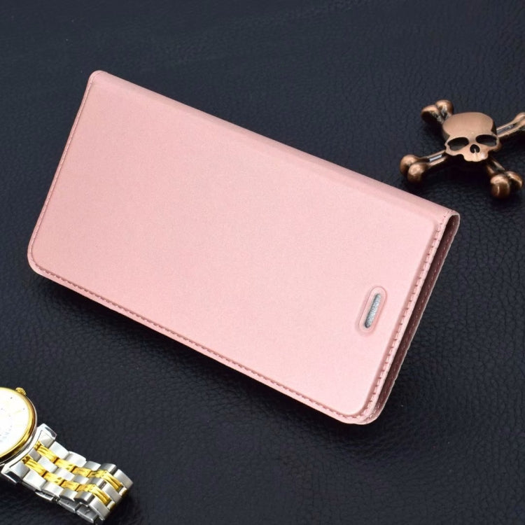 Ultra-thin Pressed Magnetic TPU+PU Leather Case for Huawei P30 Lite with Card Slot & Holder