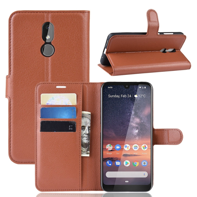 Litchi Texture Horizontal Flip Leather Case for Nokia 3.2, with Wallet & Holder & Card Slots