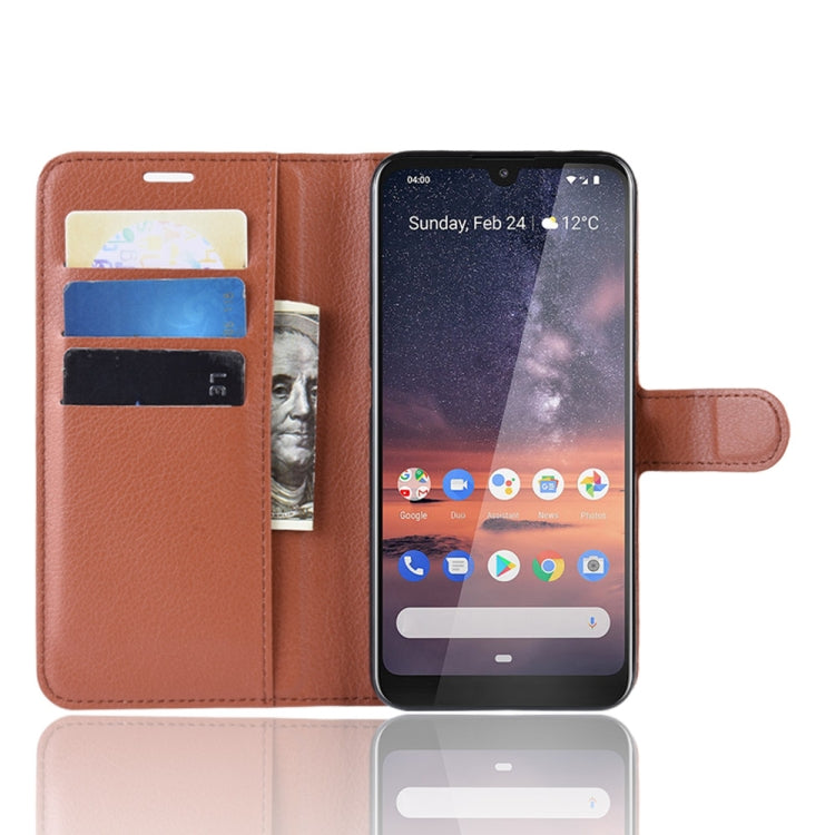 Litchi Texture Horizontal Flip Leather Case for Nokia 3.2, with Wallet & Holder & Card Slots