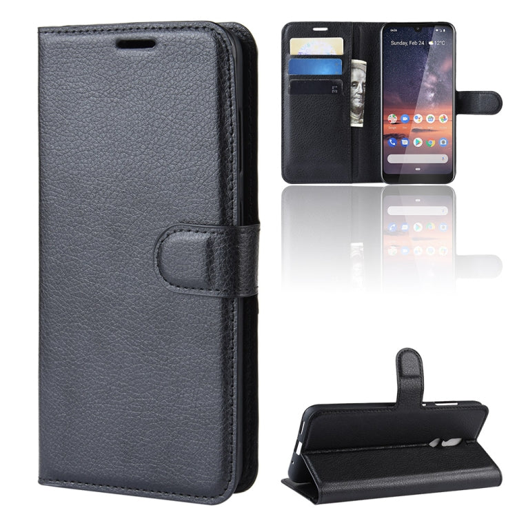 Litchi Texture Horizontal Flip Leather Case for Nokia 3.2, with Wallet & Holder & Card Slots