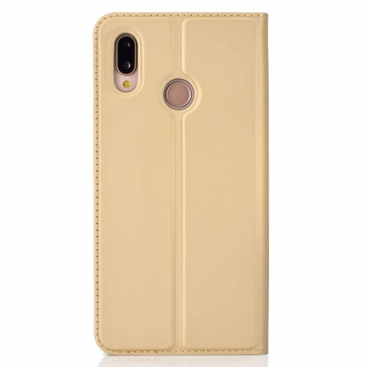 Ultra-thin Pressed Magnetic TPU+PU Leather Case for Huawei P30  with Card Slot & Holder