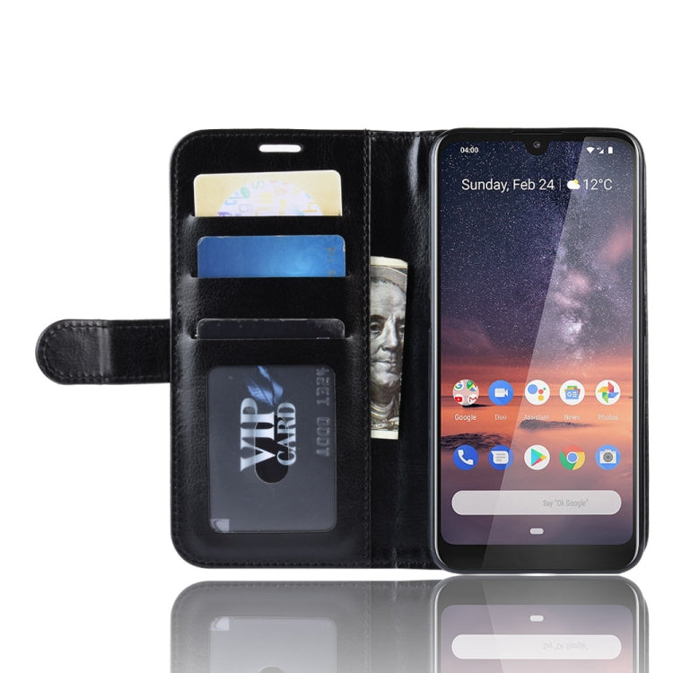 Crazy Horse Texture Horizontal Flip PU Leather Case for Nokai 3.2, with Wallet & Holder & Card Slots & Photo Frame