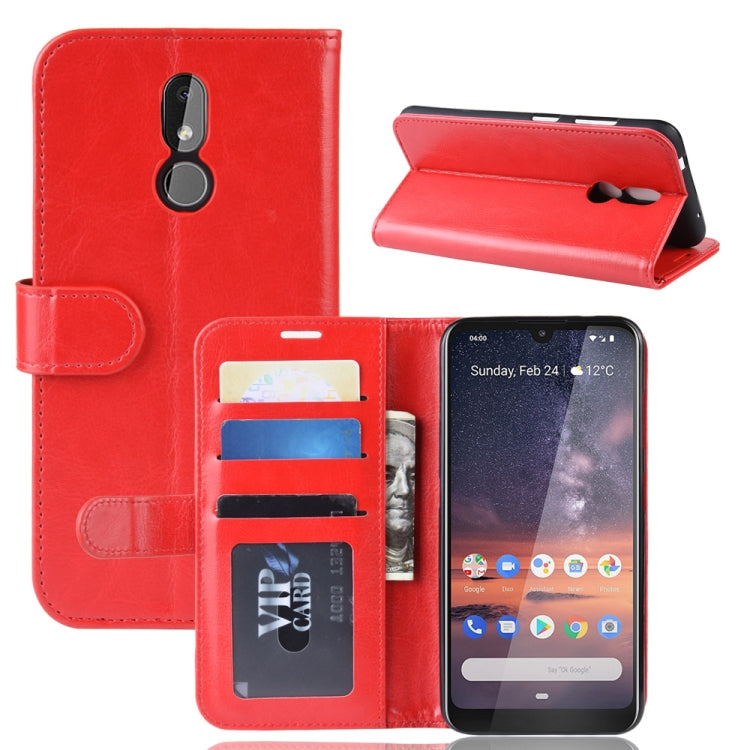 Crazy Horse Texture Horizontal Flip PU Leather Case for Nokai 3.2, with Wallet & Holder & Card Slots & Photo Frame