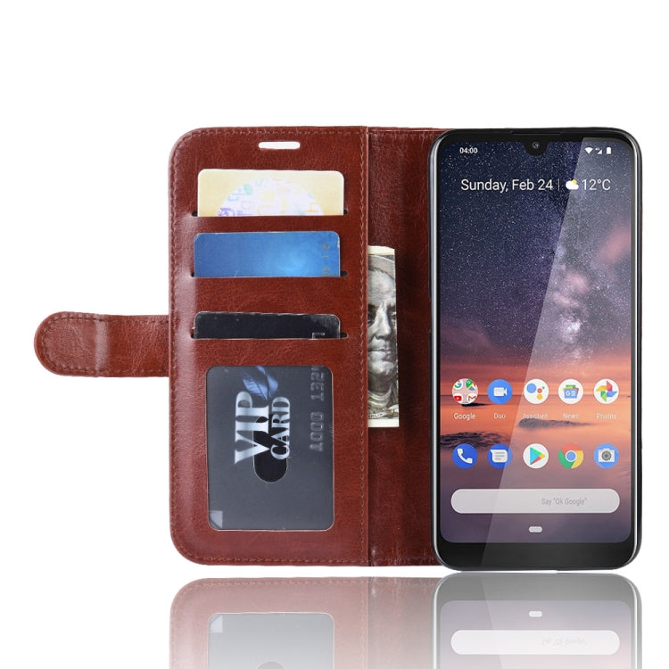 Crazy Horse Texture Horizontal Flip PU Leather Case for Nokai 3.2, with Wallet & Holder & Card Slots & Photo Frame