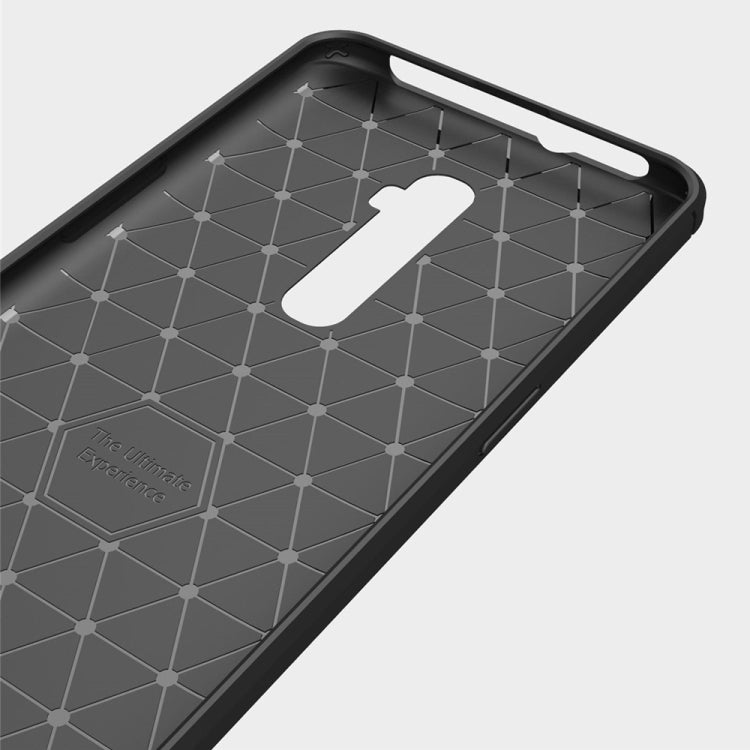 Brushed Texture Carbon Fiber TPU Case for OPPO Reno (Zoom)(Black)