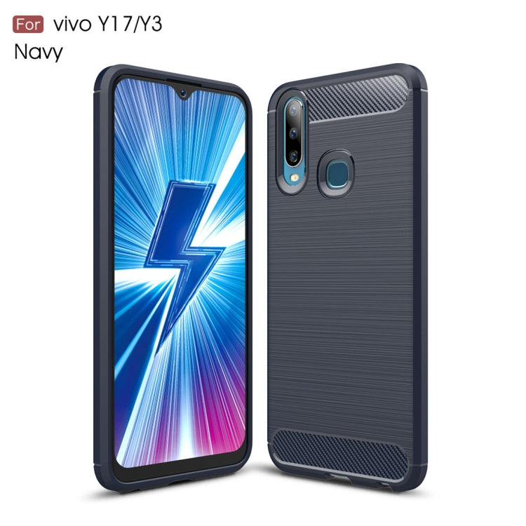 Brushed Texture Carbon Fiber TPU Case for Vivo Y17 / Y3
