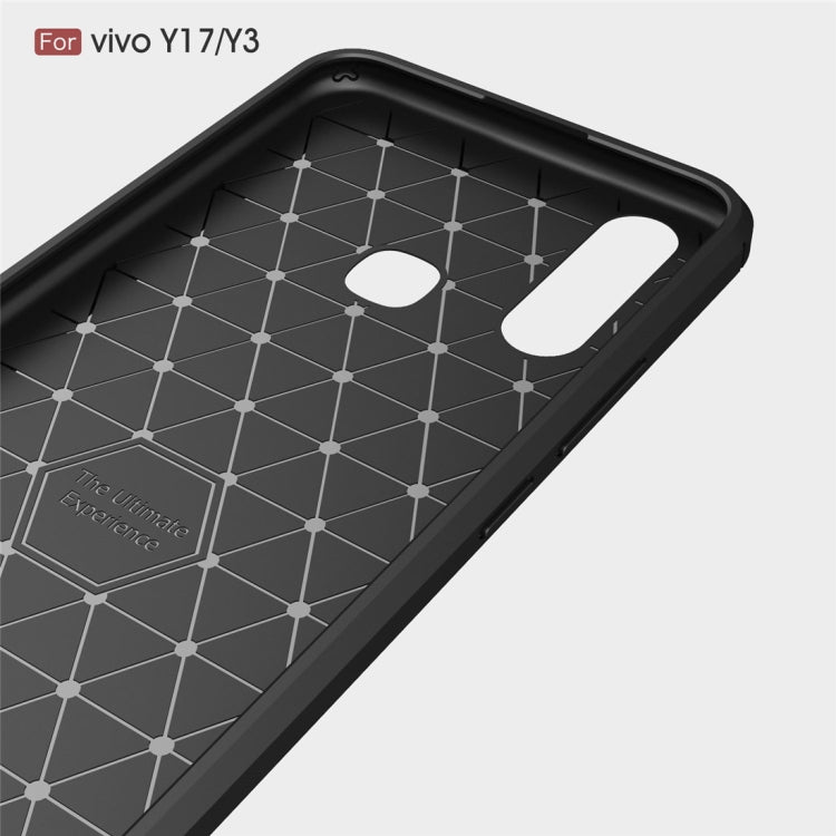 Brushed Texture Carbon Fiber TPU Case for Vivo Y17 / Y3