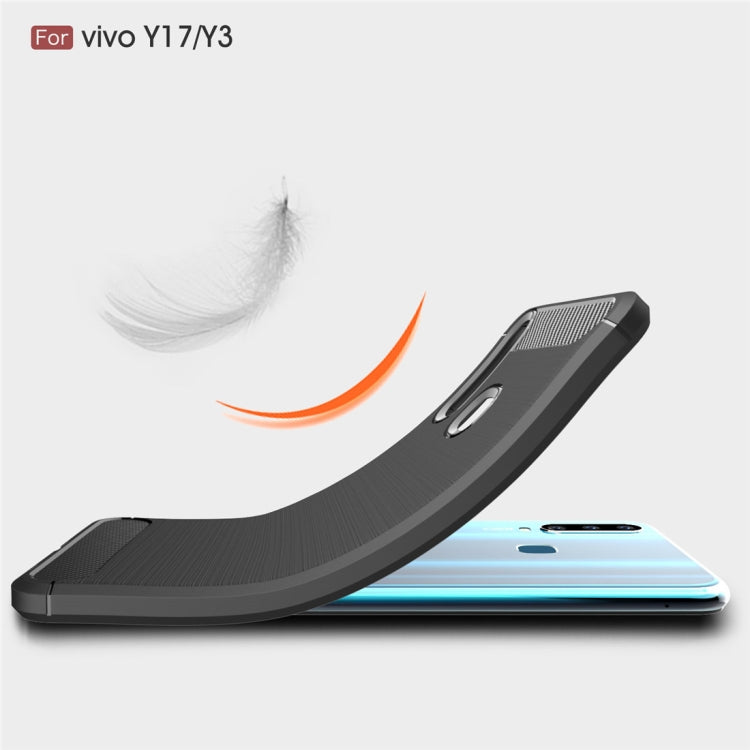 Brushed Texture Carbon Fiber TPU Case for Vivo Y17 / Y3