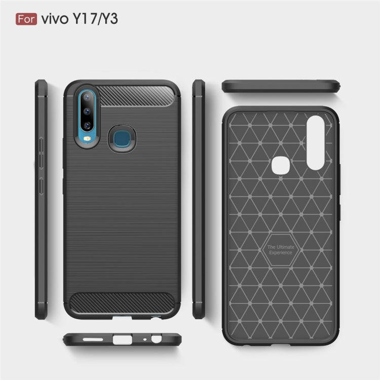 Brushed Texture Carbon Fiber TPU Case for Vivo Y17 / Y3