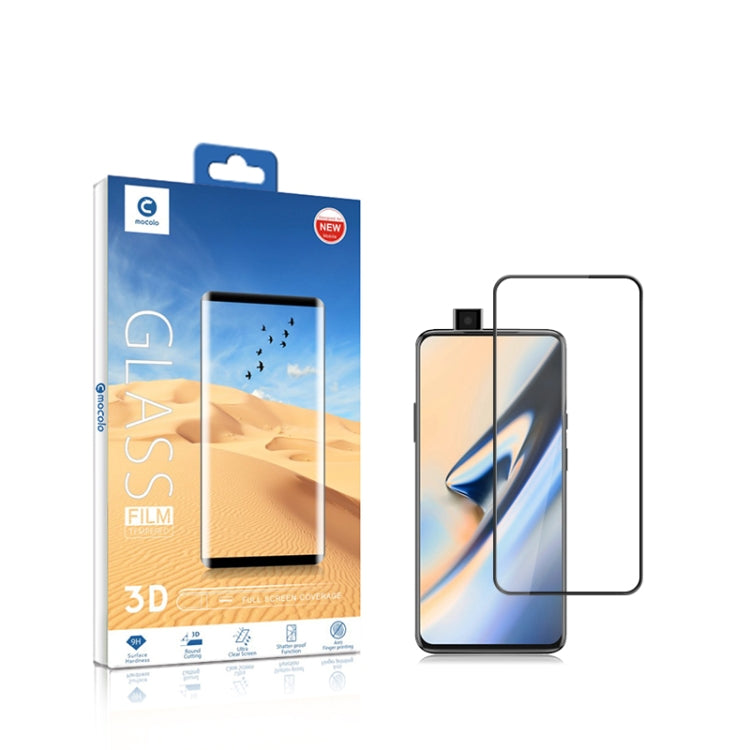 mocolo 0.33mm 9H 3D Curved Full Screen Tempered Glass Film for Oneplus 7 Pro / Oneplus 7T Pro (Black)