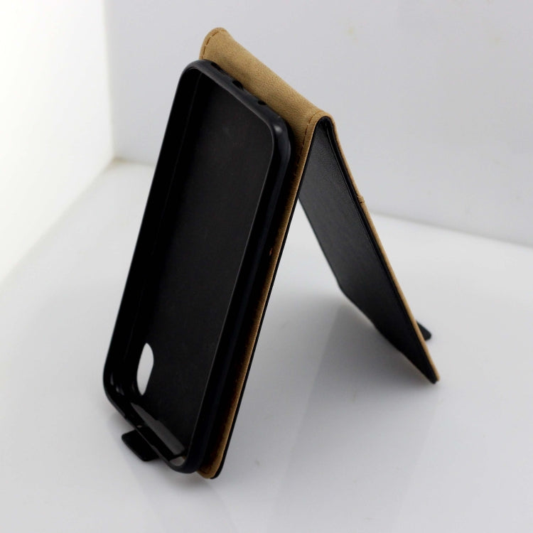 Business Style Vertical Flip TPU Leather Case  with Card Slot for Huawei Y5 (2019)/Honor 8S(black)