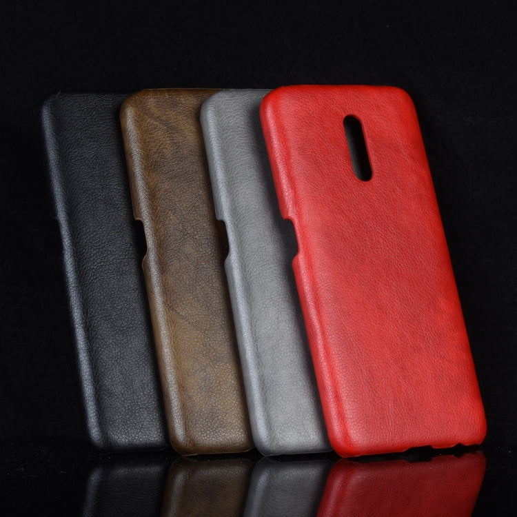 Shockproof Litchi Texture PC + PU Case For Oppo Reno