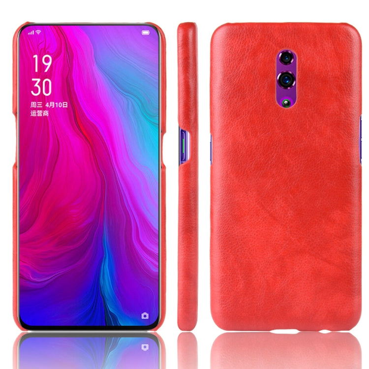 Shockproof Litchi Texture PC + PU Case For Oppo Reno