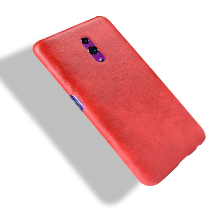 Shockproof Litchi Texture PC + PU Case For Oppo Reno