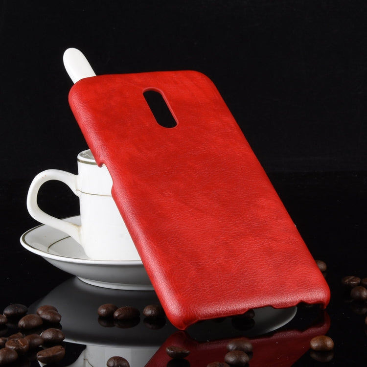 Shockproof Litchi Texture PC + PU Case For Oppo Reno