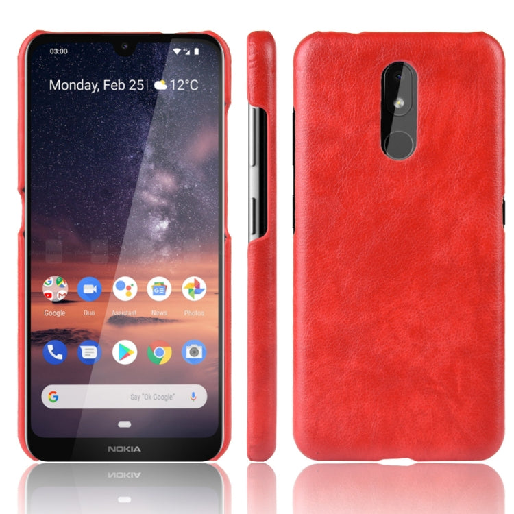 Shockproof Litchi Texture PC + PU Case For Nokia 3.2