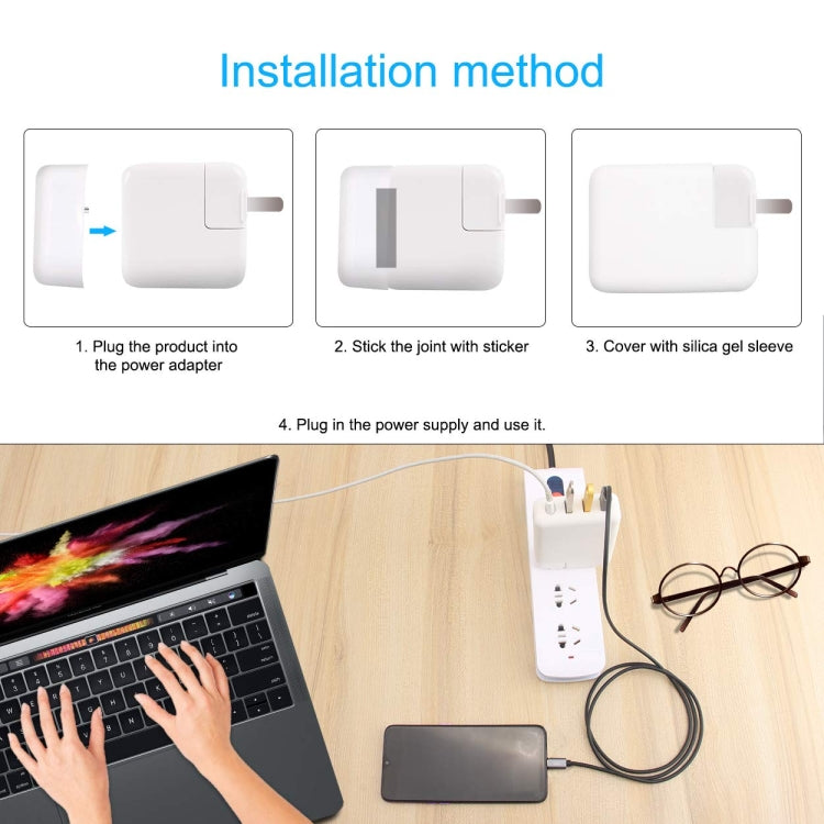 USB Type-C 61W Laptop Power Dock Multi-function HUB with 3 USB 3.0 Interface 1 Type-C Interface