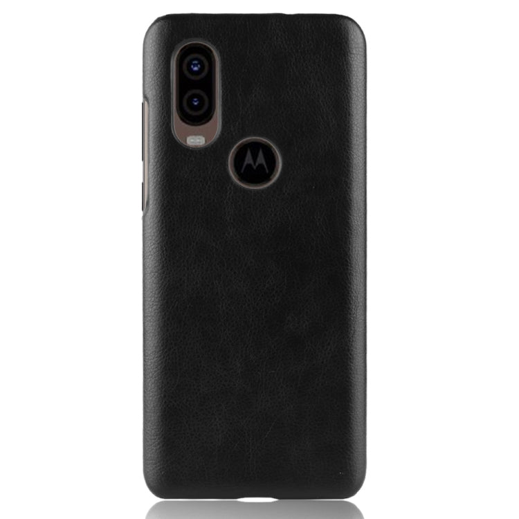 Shockproof Litchi Texture PC + PU Case For Motorola One Vision