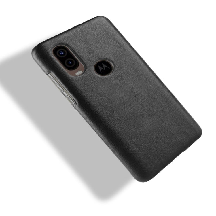 Shockproof Litchi Texture PC + PU Case For Motorola One Vision