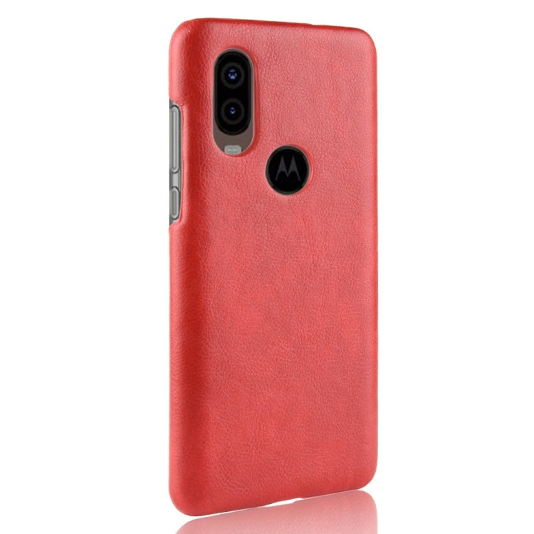 Shockproof Litchi Texture PC + PU Case For Motorola One Vision