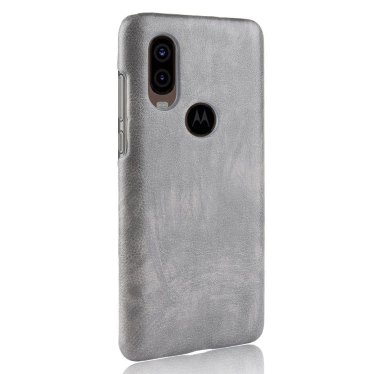 Shockproof Litchi Texture PC + PU Case For Motorola One Vision