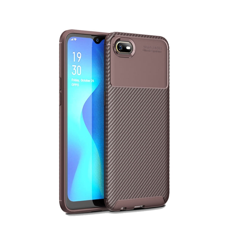 Beetle Series Carbon Fiber Texture Shockproof TPU Case for OPPO A1k