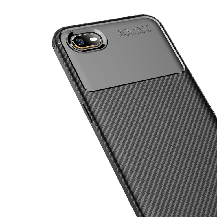 Beetle Series Carbon Fiber Texture Shockproof TPU Case for OPPO A1k
