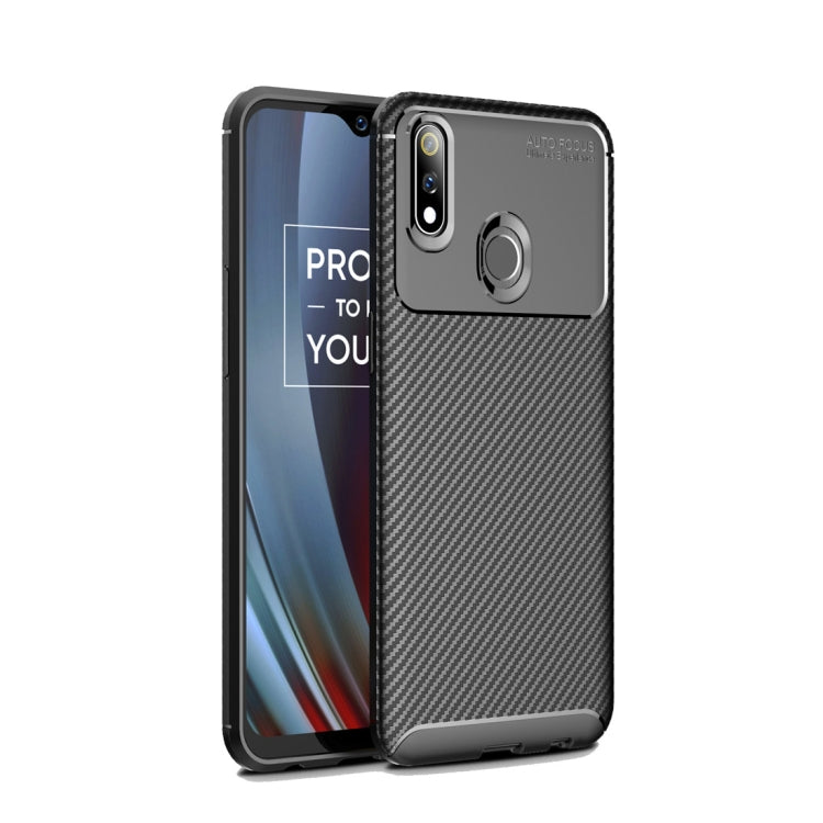 Beetle Series Carbon Fiber Texture Shockproof TPU Case for OPPO Realme Pro
