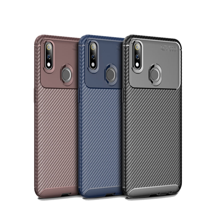 Beetle Series Carbon Fiber Texture Shockproof TPU Case for OPPO Realme Pro