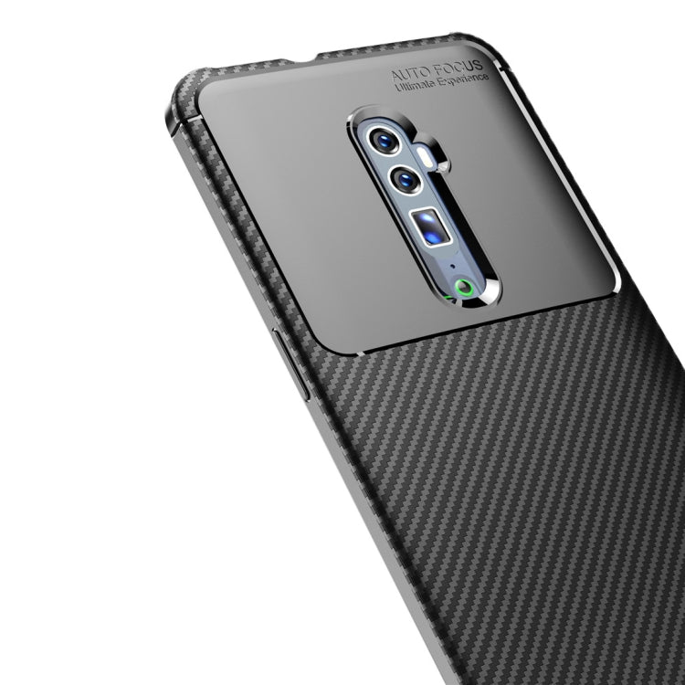 Beetle Series Carbon Fiber Texture Shockproof TPU Case for oppo reno (Zoom version)