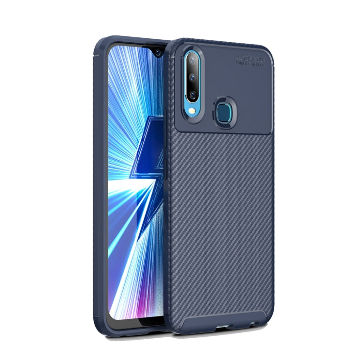 Beetle Series Carbon Fiber Texture Shockproof TPU Case for Vivo Y17 / Y3