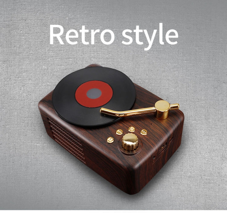Retro Style Bluetooth Speaker, Built-in High-sensitivity FM Receiving Antenna, Long-term Voyage