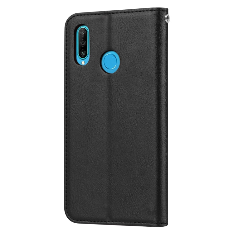 Knead Skin Texture Horizontal Flip Leather Case for Huawei Honor 10 Lite / P Smart 2019, with Photo Frame & Holder & Card Slots & Wallet