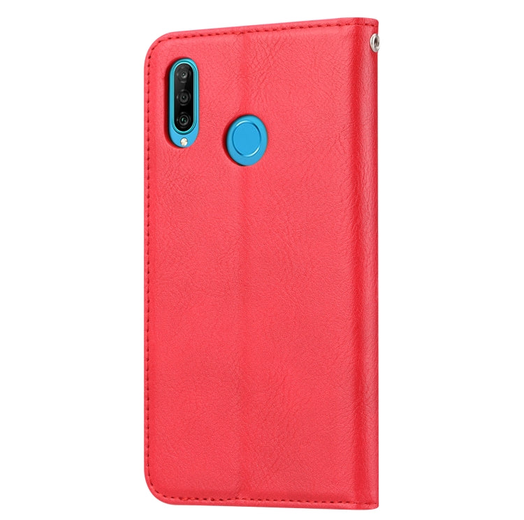 Knead Skin Texture Horizontal Flip Leather Case for Huawei Honor 10 Lite / P Smart 2019, with Photo Frame & Holder & Card Slots & Wallet