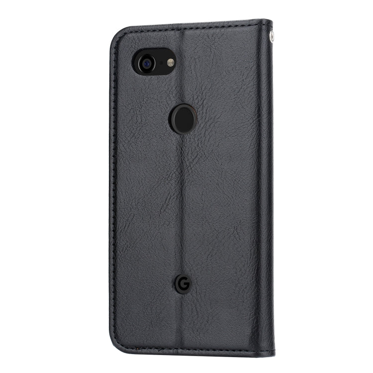 Knead Skin Texture Horizontal Flip Leather Case for Google Pixel 3a, with Photo Frame & Holder & Card Slots & Wallet