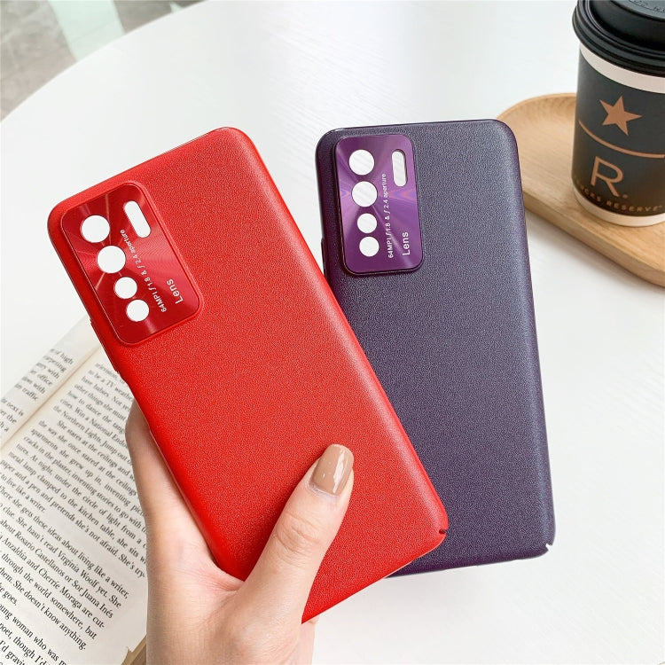 For Huawei Nova 7SE All-Inclusive Pure Pigmented Leather Phone Case With Lens Protection