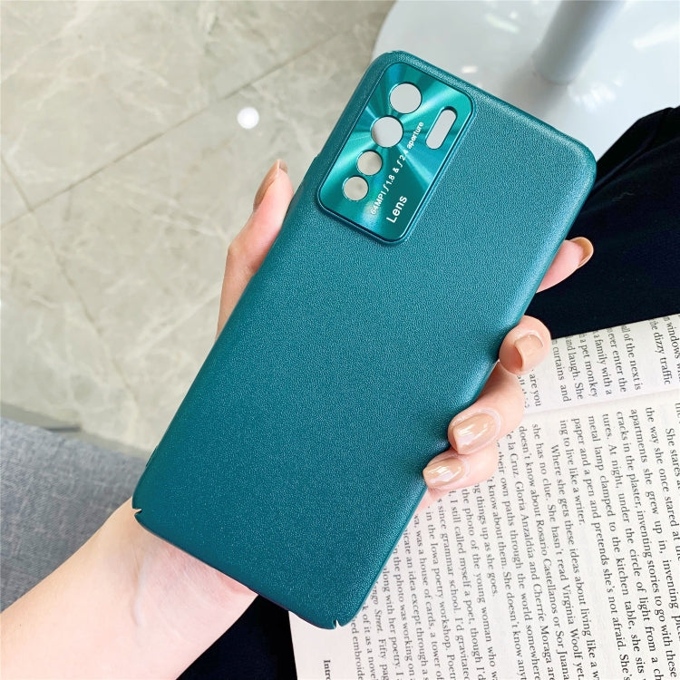 For Huawei Nova 7SE All-Inclusive Pure Pigmented Leather Phone Case With Lens Protection