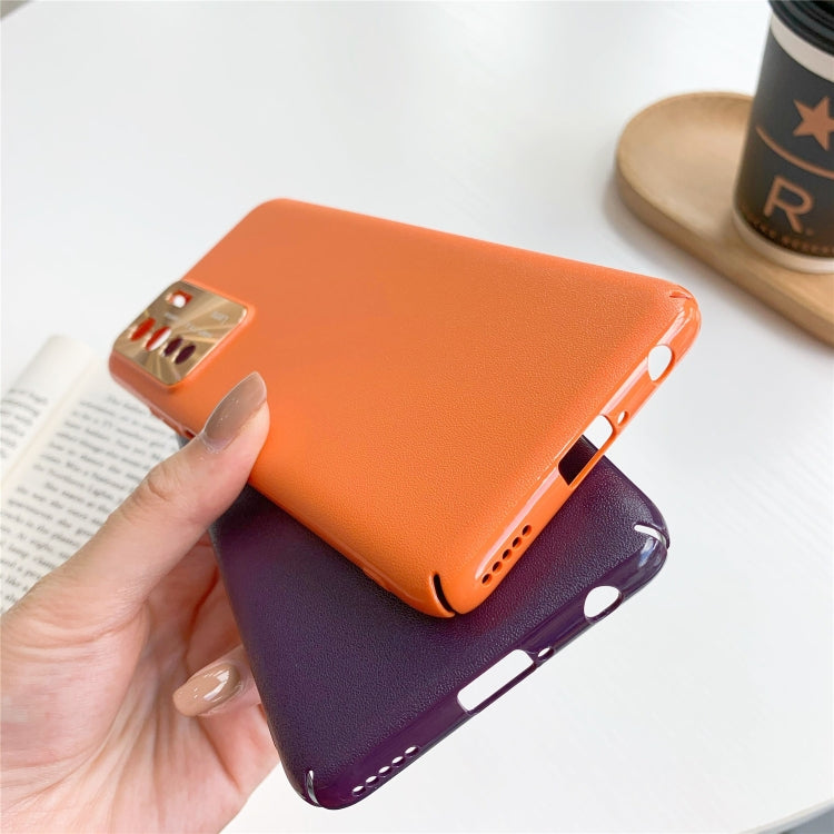 For Huawei Nova 7SE All-Inclusive Pure Pigmented Leather Phone Case With Lens Protection