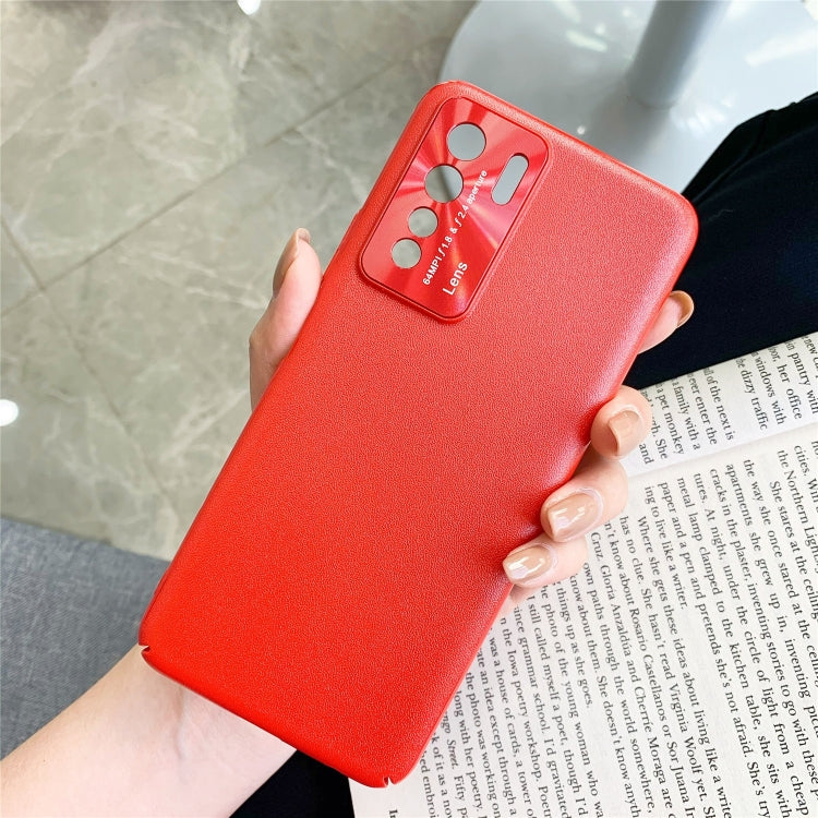For Huawei Nova 7SE All-Inclusive Pure Pigmented Leather Phone Case With Lens Protection