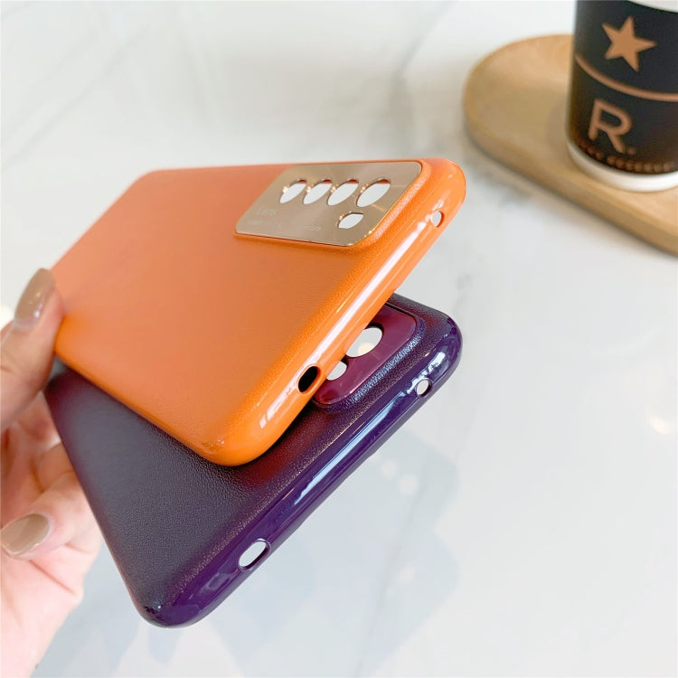 For Huawei Nova 7 Pro All-Inclusive Pure Pigmented Leather Phone Case With Lens Protection