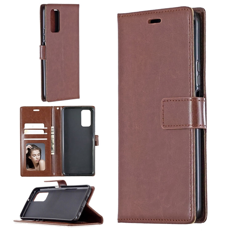 For Huawei Honor 30S Crazy Horse Texture Horizontal Flip Leather Case with Holder & Card Slots & Wallet & Photo Frame